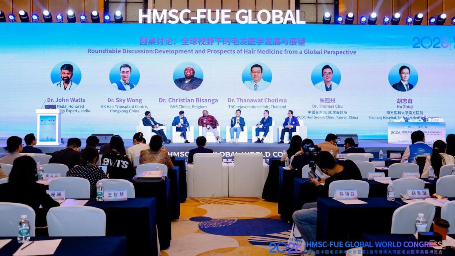 Dr. John Watts Shares Real-World Non-Shaven Long Hair FUE Experience at HMSC-FUE Global World Congress 2026 in China